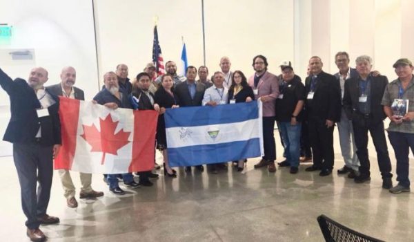 Opositores en el encuentro de unidad de la resistencia democrática nicaragüense. Foto: redes sociales.