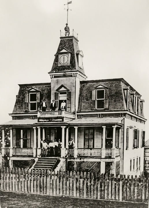 El palacio del jefe mosco en 1894. LA PRENSA/ TOMADA DE REDES SOCIALES