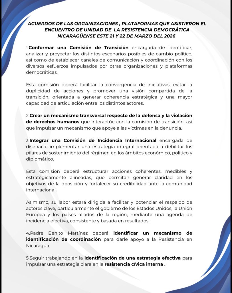 Comunicado padre Benito Martínez