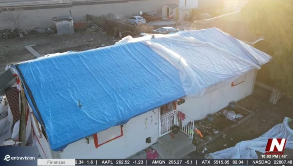 La casa donde ocurrió el incendio y murió el nicaragüense  Axel Josué Pérez Castellón, de 27 años. Foto: Noticias Colorado. 