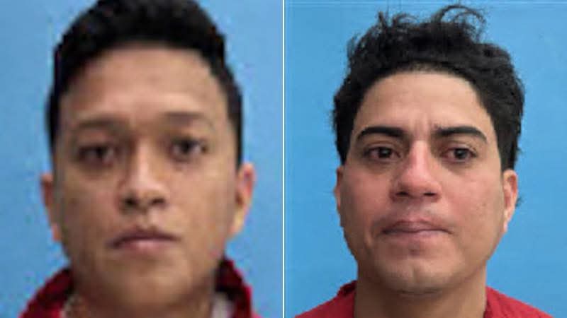 Los nicaragüenses arrestados son Rafael Hurtado Martínez (a la izquierda), de 29 años, y Yeri Flores Salgado (a la derecha), de 33. Foto: La Voz de Migueliuth Sandoval/Facebook.