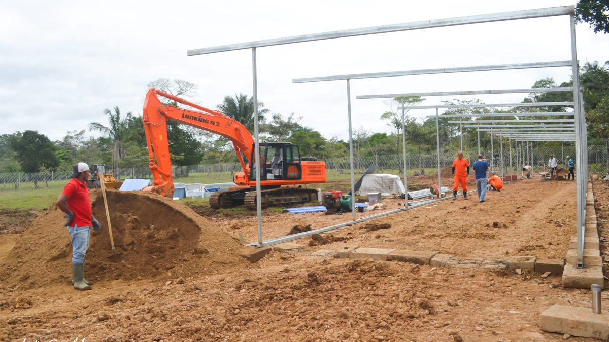 Empresa china Nicaragua Xinxin Linze Minería Group, S.A alzando campamento en Mulukukú en 2024. Foto: Tomada de la Alcaldía de Mukukú.