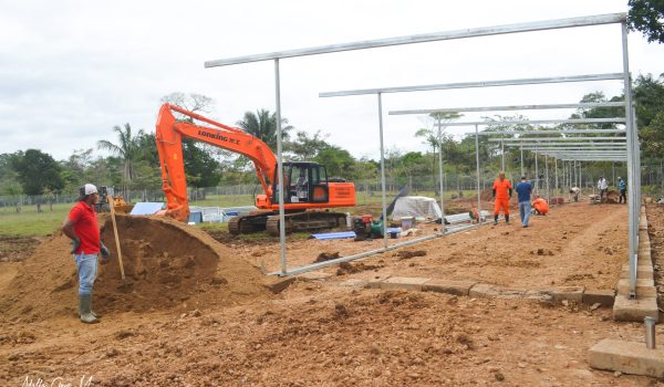 Empresa china Nicaragua Xinxin Linze Minería Group, S.A alzando campamento en Mulukukú en 2024. Foto: Tomada de la Alcaldía de Mukukú.