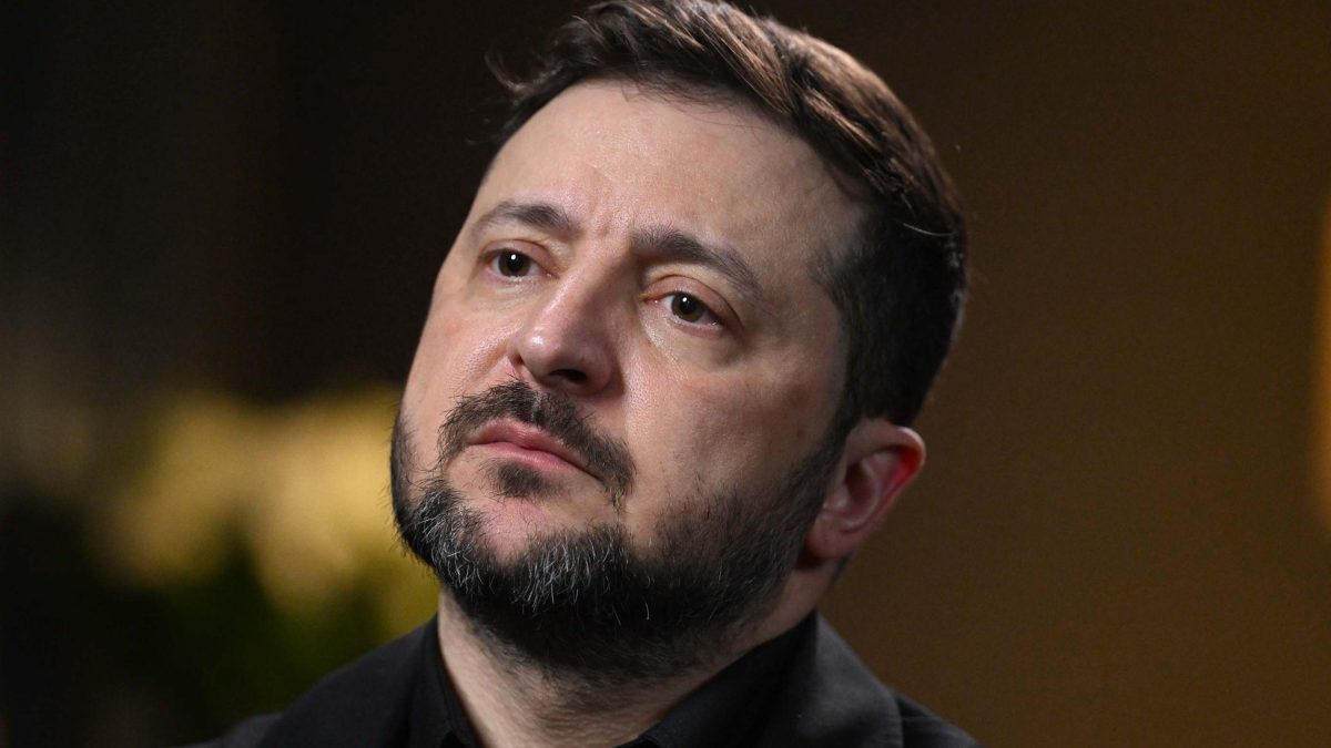El presidente de Ucrania, Volodímir Zelenski, en una entrevista con la BBC. BBC MUNDO