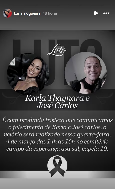 Comunicado de la familia Nogueira sobre el fallecimiento de padre e hija