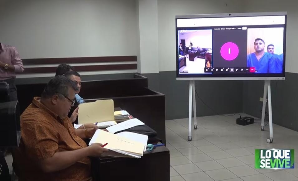 Juicio oral y público contra banda robacarros es acusados en los juzgados de Managua. Foto: Canal 13/Captura de video.