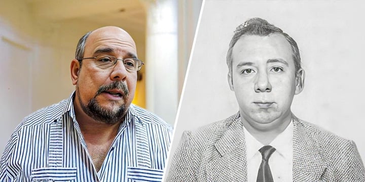 El diputado orteguista Edwin Castro, a la izquierda, es hijo de Edwin Castro, a la derecha, uno de los cuatro implicados en el asesinato del dictador Anastasio Somoza García, en 1956. LA PRENSA/ ARTE