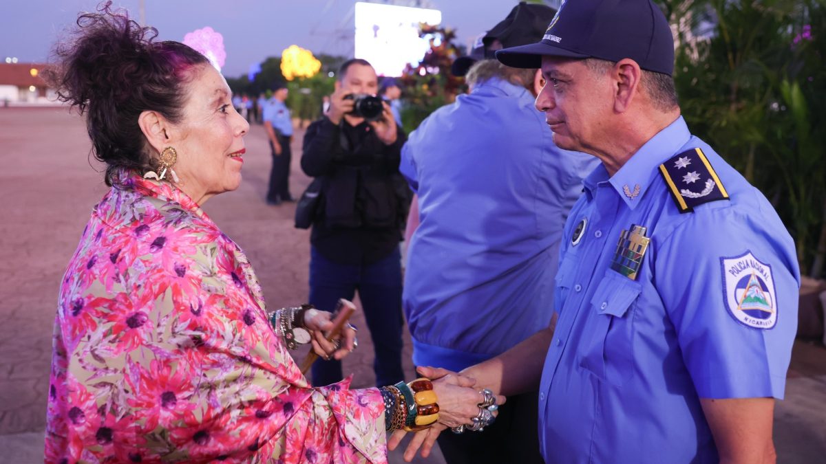 Con la dictadora Rosario Murillo en 2025. Foto/Tomada de Medios oficialistas