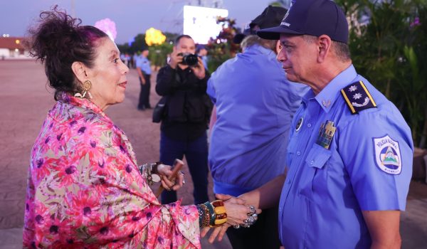 Con la dictadora Rosario Murillo en 2025. Foto/Tomada de Medios oficialistas