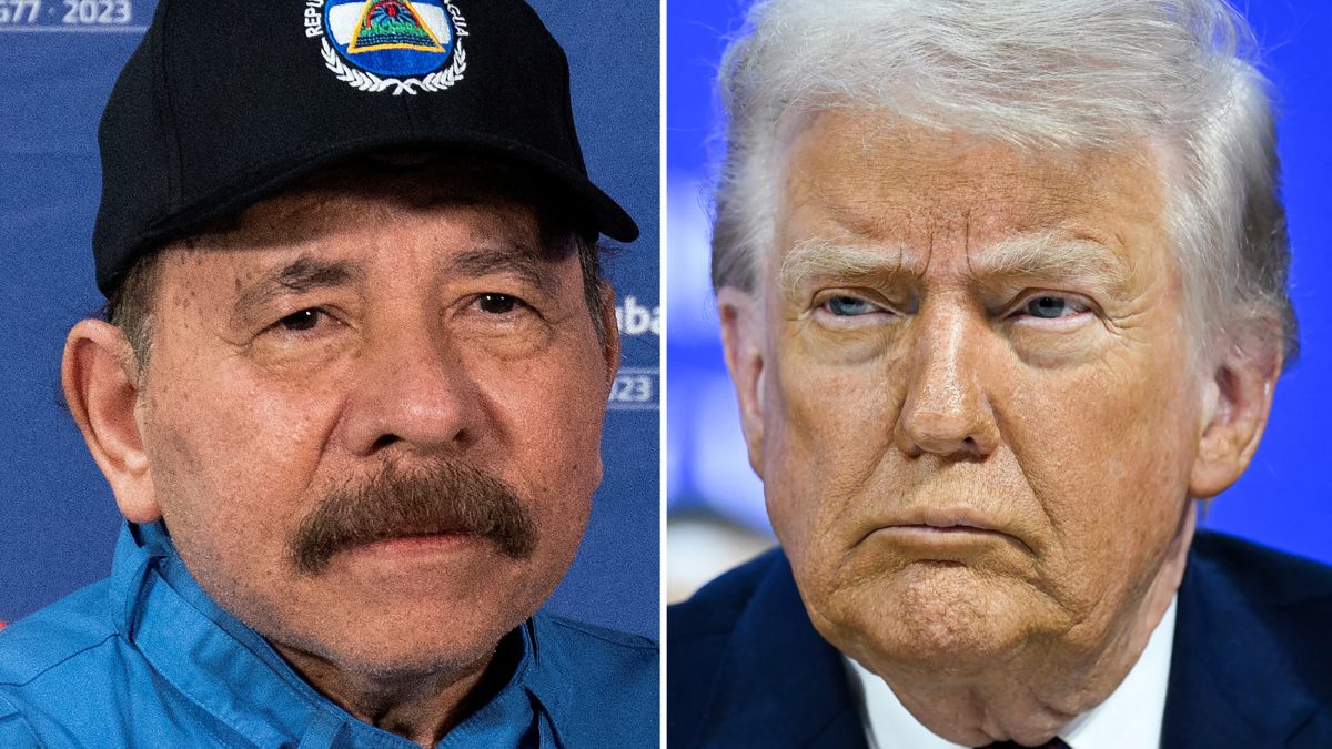 El dictador de Nicaragua, Daniel Ortega, y el presidente de Estados Unidos, Donald Trump. AFP