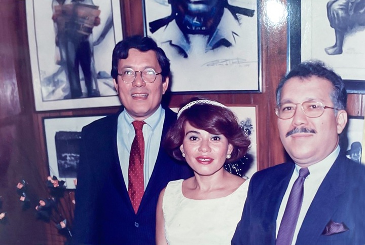 Vargas con sus hermanos Milú y Gustavo Adolfo. LA PRENSA/ CORTESÍA