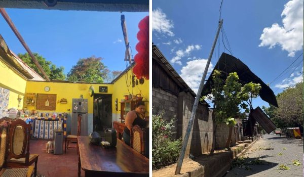 Fuertes ráfagas de viento afectan techos de cuatro casas en León