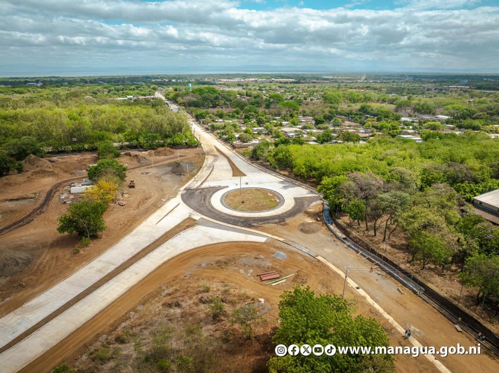 Así lucen las obras que conectarán ambas pistas en Managua.