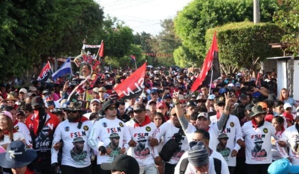 Dictadura celebra su oleada represiva con caminatas. Foto medios oficialistas.