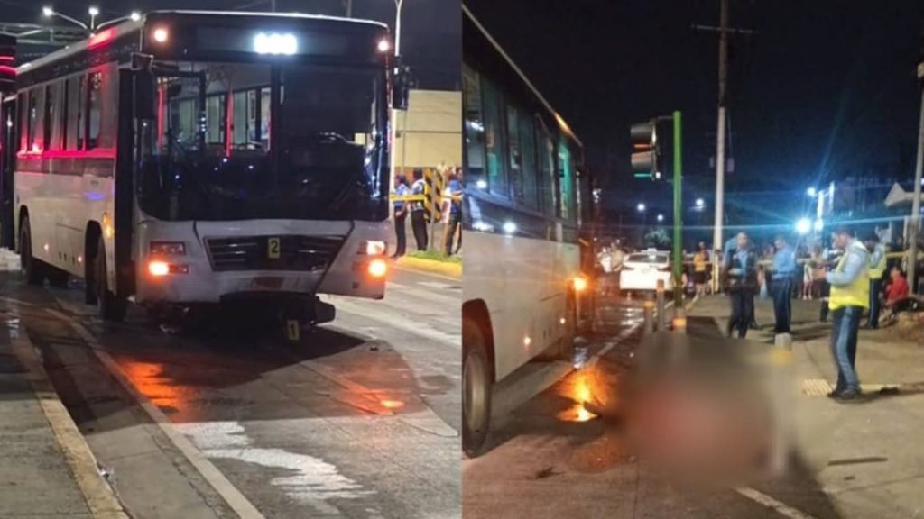 Conductor de la ruta 168 de Managua arrolló y mató a una pareja en motocicleta en Managua. Foto: La Primerísima.
