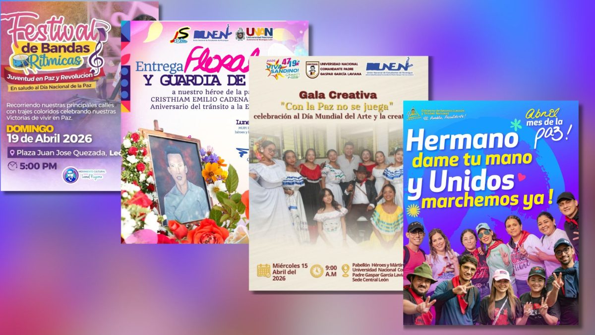 Convocatorias para "celebrar la paz" en el mes de abril. Foto: Tomadas de redes sociales.