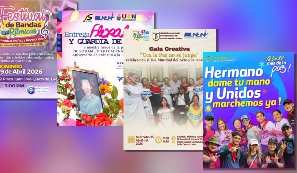 Convocatorias para "celebrar la paz" en el mes de abril. Foto: Tomadas de redes sociales.