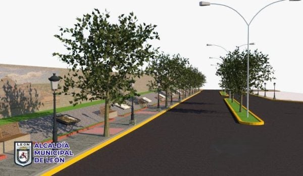 Diseño del Paseo Indígena Joya de Sutiaba en León. Foto: Tomada de la Alcaldía de León.