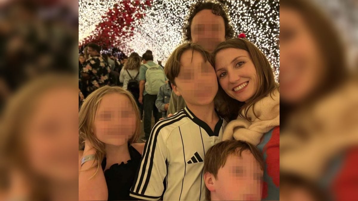 Kasey Grelle, víctima del accidente en Rancho Santana, junto a su familia.