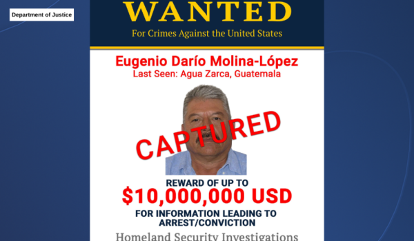 Capturan a un narco de los más buscados por Guatemala
