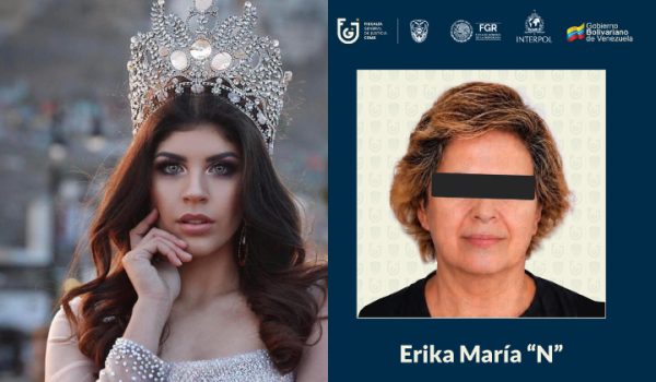 Carolina Flores (d) exreina de belleza fue asesinada por su suegra Erika (i) el pasado 15 de abril. Foto: Facebook/@CarolinaFlores; X/FiscalíaCDMX