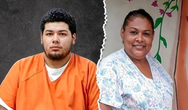 A la izquierda, Luis Antonio Sevilla Benavidez. A la derecha, su madre, María del Socorro Benavidez García, quien sobrevivió a las cuchilladas que le propinó su hijo. LA PRENSA/ REDES SOCIALES/ ARTE