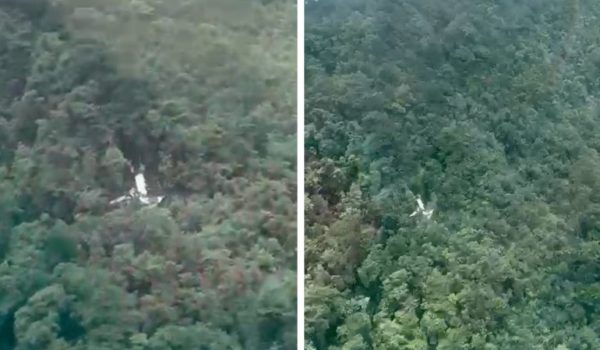 Esta fue la zona del accidente aéreo donde desapareció el nicaragüense Ryder Castello. LA PRENSA/Tomado de News Source.