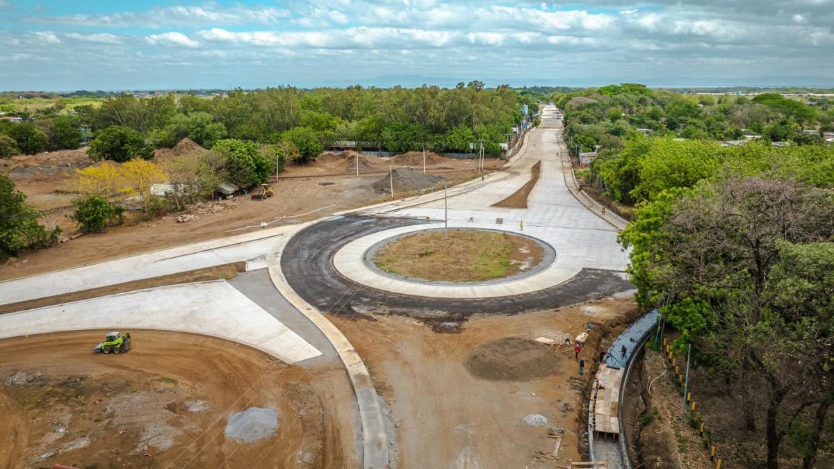 Proyecto de mejoramiento y conexión de las pistas Larreynaga y Aeropuerto en Managua. Foto: Alcaldía de Managua