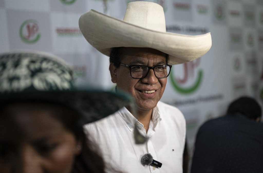 El candidato izquierdista Roberto Sánchez. AFP