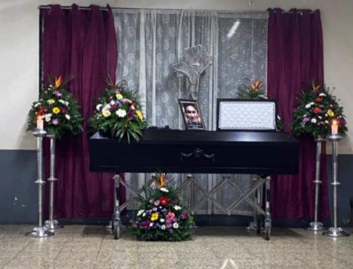 Vela del cuerpo del nicaragüense Carlos Alberto Pérez Sandoval, de 30 años, en Costa Rica