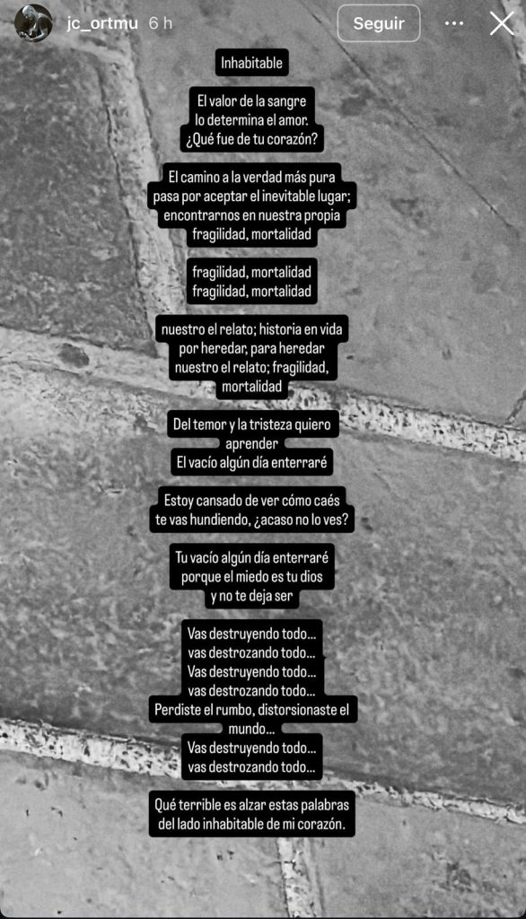 Poema de Juan Carlos Ortega