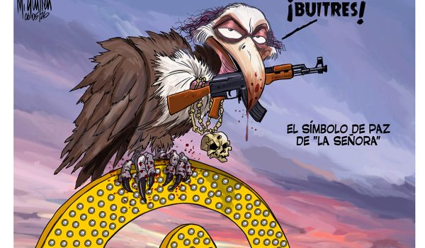 Caricatura 06/05/2026 / El símbolo de paz de la señora