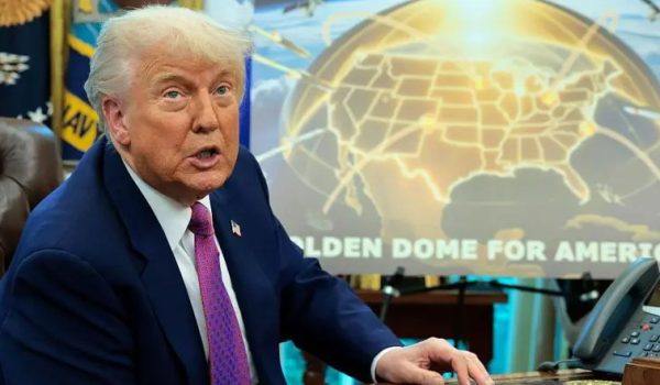 Trump aseguró que terminará de construir el "domo dorado" antes de terminar su gobierno. Getty Images