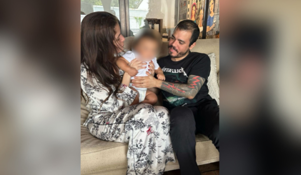 Juan Carlos Ortega junto a su esposa Xiomara Blandino y su pequeño. Foto: Instagram/@jc_ortmu