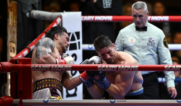 Oleksandr Usyk estuvo a punto de perder su reinado ante una leyenda del kickboxing