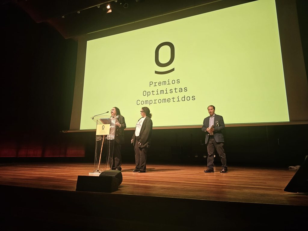 Patricia Orozco emite discurso en Premios Optimistas Comprometidos
