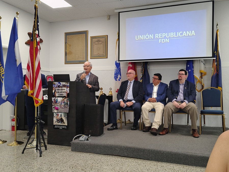 Presentan la plataforma opositora Unión Republicana-FDN en Miami. Florida 25 de mayo de 2026
