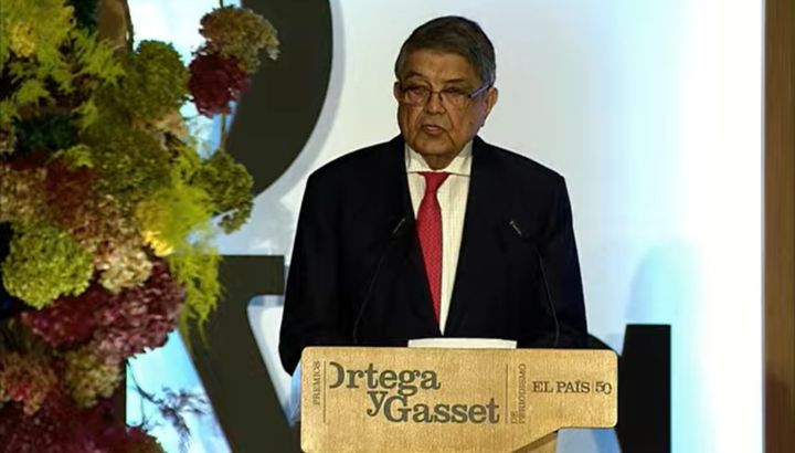 Sergio Ramírez dedica el premio Ortega y Gasset a los periodistas. Captura de pantalla.