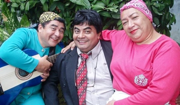 El personaje de Amado Felipe junto a su vecina La Dorita y su enfurecida esposa La Chola, figuras entrañables de la familia Pellas Díaz. LA PRENSA / ARCHIVO REDES