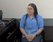 Jhulianov Carolina Samayoa Morales, es quien acusa al médico de lesiones imprudentes. Foto: TN8 Nicaragua.
