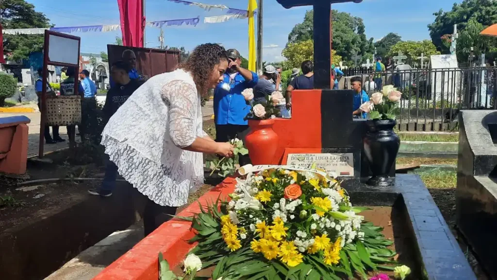 La alcaldesa orteguista Reyna Rueda. Tomada Canal 4