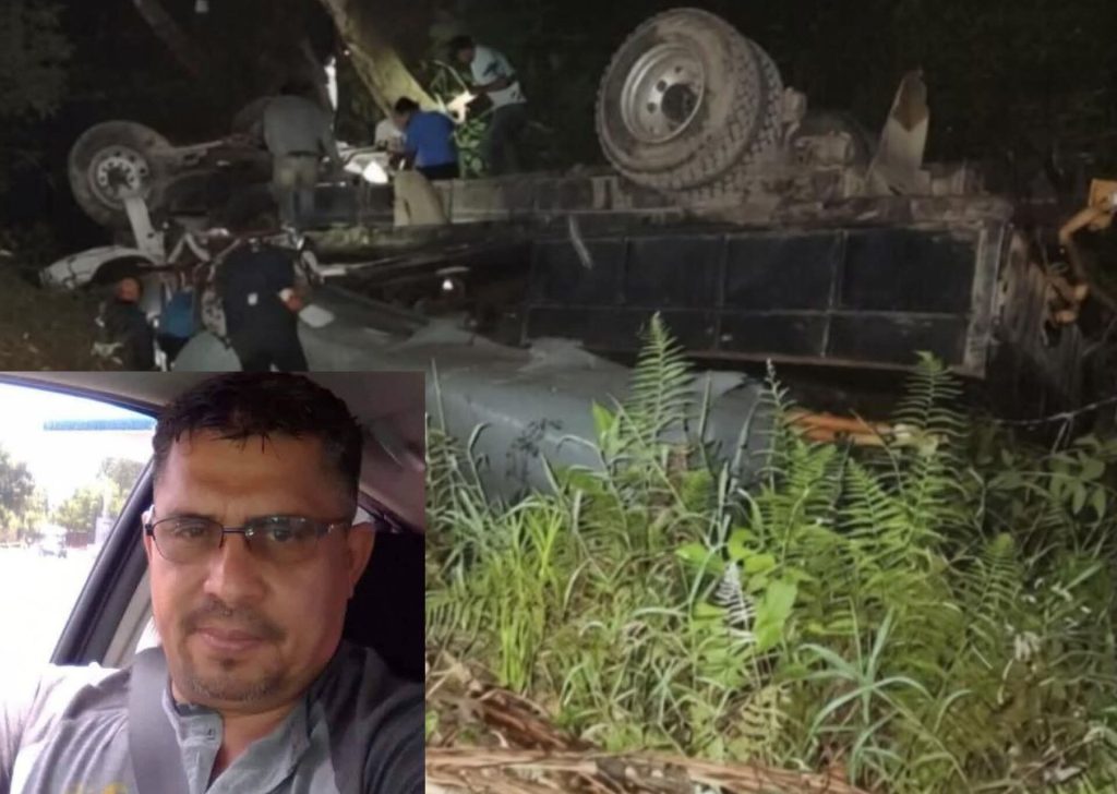 Conductor José Joaquín Larios Urbina, de 52 años, muere tras precipitarse a un barranco. Foto: Meridiano informativo Estelí-Nicaragua/Facebook.