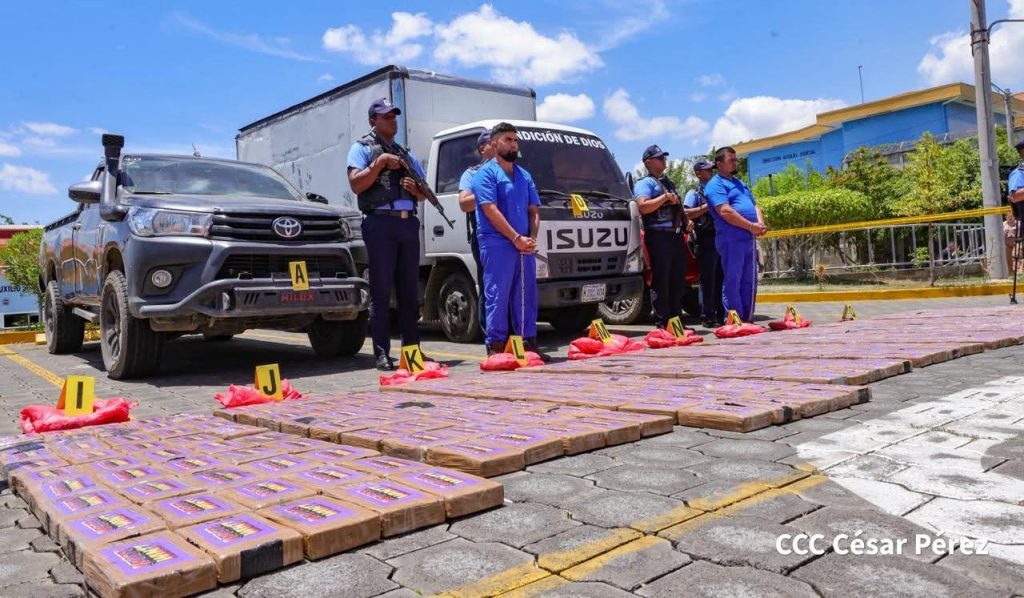 Policía incauta cargamento de cocaína en Jinotega y captura a dos hombres. Foto: El 19 Digital/Facebook.