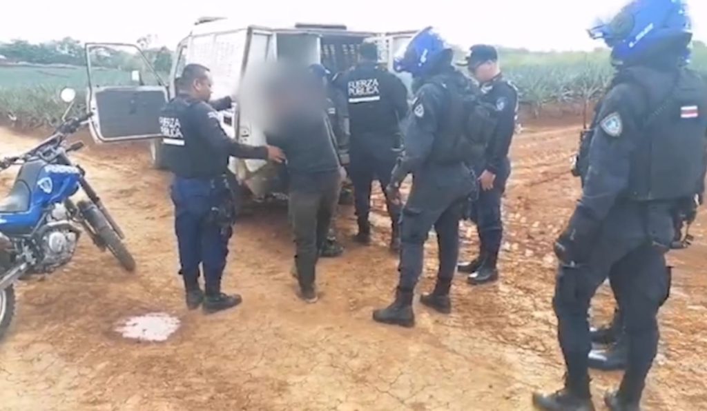 Un icaragüense de apellido Toribio, fue detenido en Costa Rica por presunta violación a una menor de edad. Foto: Fuerza Pública de Costa Rica.
