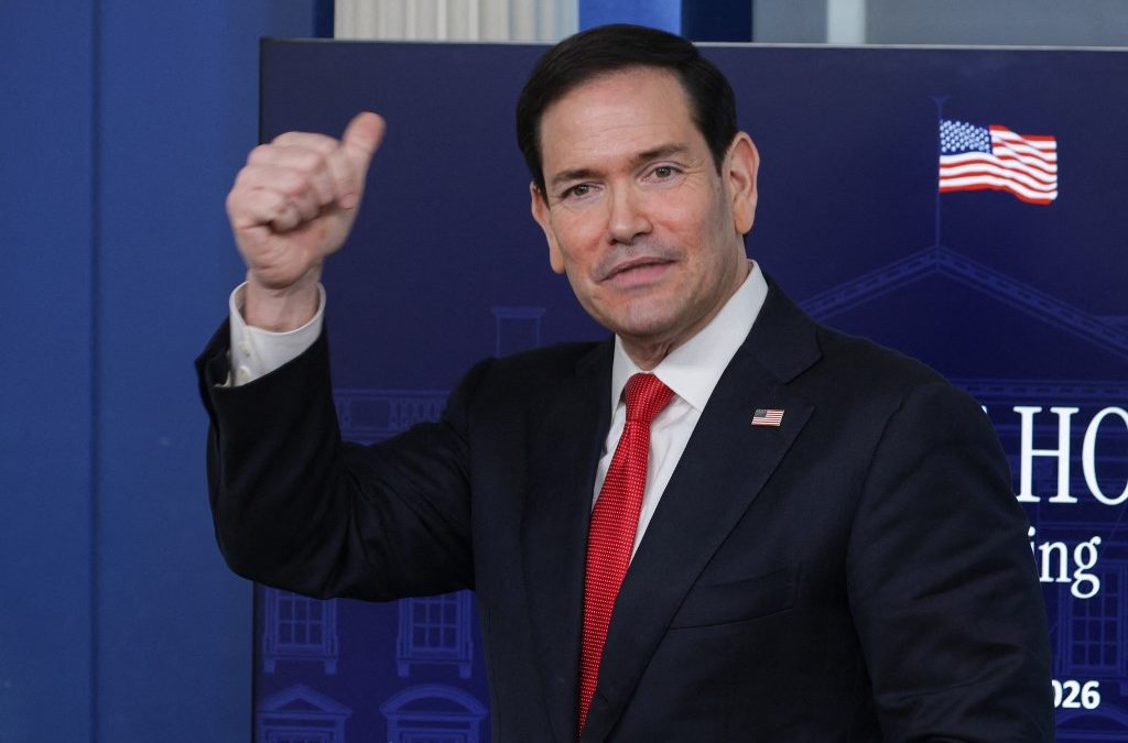 Con el Vaticano, a donde llegará el jueves, "nos encantaría hablar del tema de Cuba", dijo el secretario de Estado, Marco Rubio. AFP