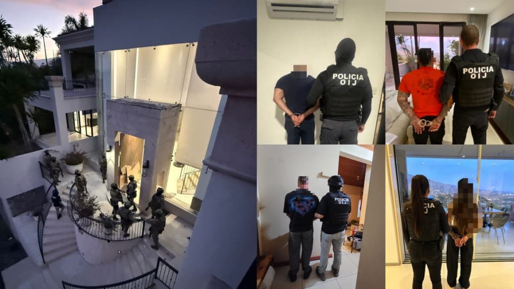 OIJ captura en Costa Rica a nicaragüense señalado de liderar presunta red de lavado de dinero. Foto: OIJ.