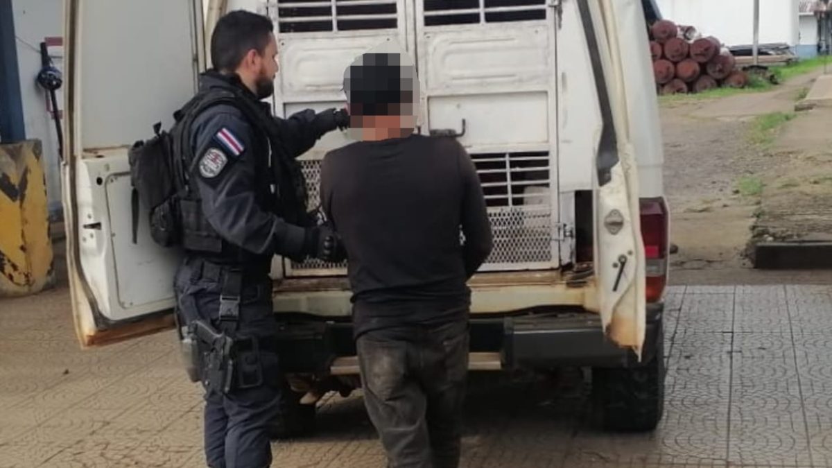 Un icaragüense de apellido Toribio, fue detenido en Costa Rica por presunta violación a una menor de edad. Foto: Fuerza Pública de Costa Rica.