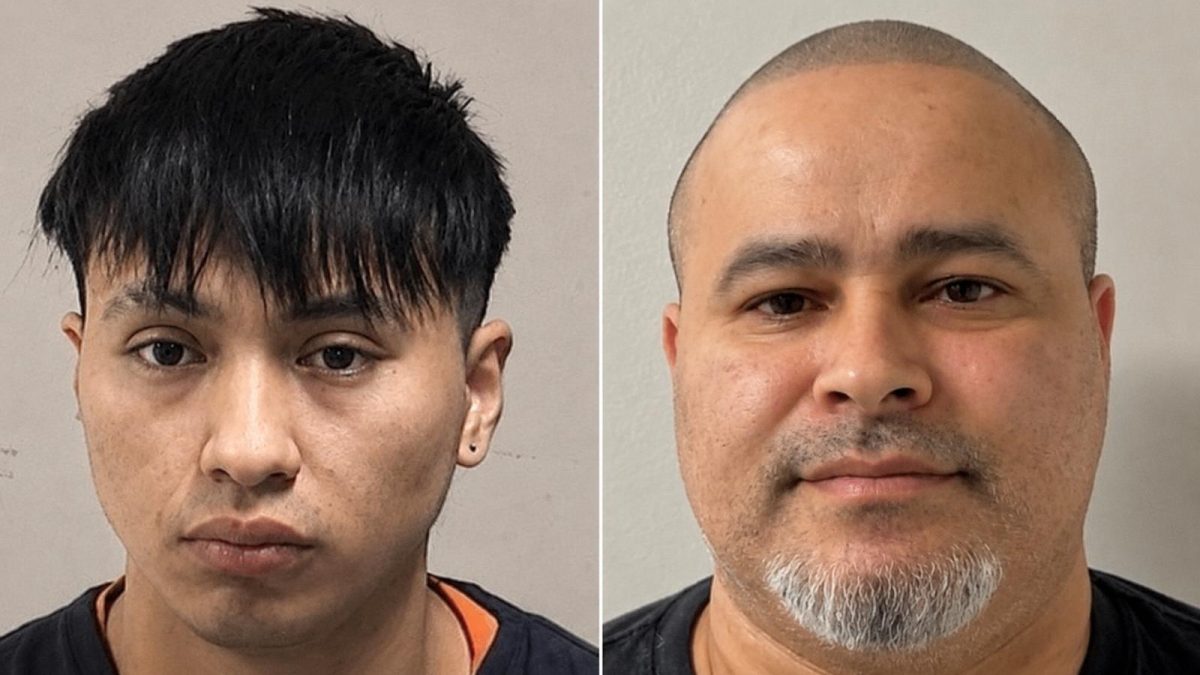De izquierda a derecha: José Eduardo Contento-Macas, de 23 años, acusado por el delito de pornografía infantil y Alejandro Ulloa-González, de 46 años, señalado de pertenecer a la pandilla MS-13.