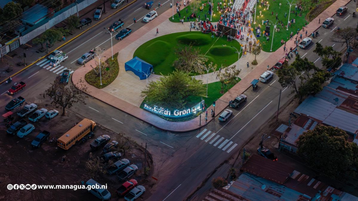 En marzo pasado, la comuna de Managua inauguró el Paseo Edith Grön, donde están expuestas replicas de sus obras. ALCALDÍA DE MANAGUA