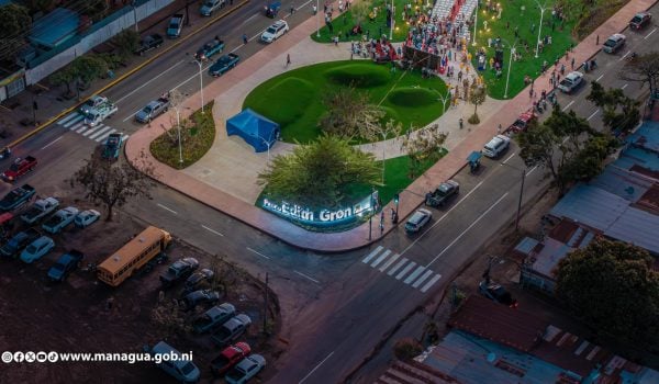En marzo pasado, la comuna de Managua inauguró el Paseo Edith Grön, donde están expuestas replicas de sus obras. ALCALDÍA DE MANAGUA